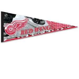   Detroit Red Wings Pennant   Premium Felt XL Style