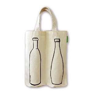    Hero Bags: Two Bottle Bag Wine Bottle Tote Bag: Everything Else