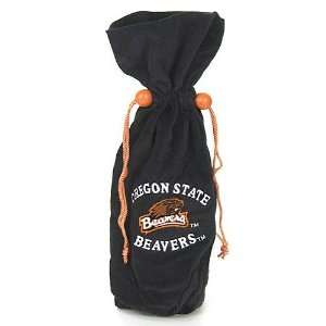   Oregon State Beavers Black Velvet Wine Bottle Bag: Sports & Outdoors