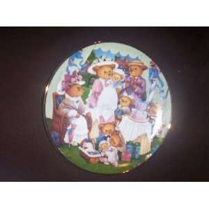  FRANKLIN MINT COLLECTORS PLATE TEDDY BEAR BIRTHDAY PARTY PLATE 