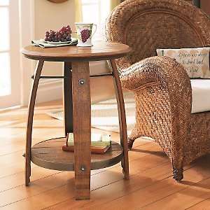  Wine Barrel End Table: Office Products