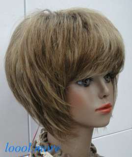 Different colors) Short Straight BOB Head Style Wig Women Lady Girl 