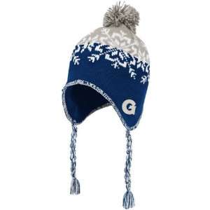  Georgetown Hoyas Womens adidas Snowflake Knit Hat: Sports 