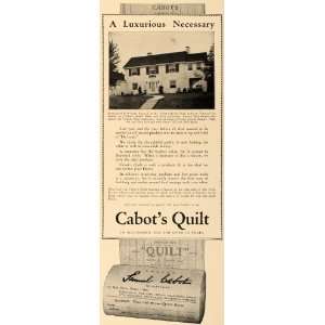  1927 Ad Buehler Delk Architect Cabot Quilt Insulation 