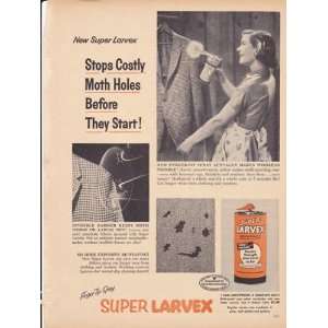  Super Larvex Mothproofs Woolen Fabrics 1957 Original 