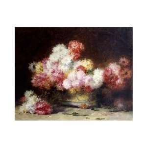  Achille Zo   Chrysanthemum And Other Flowers In A Bowl 