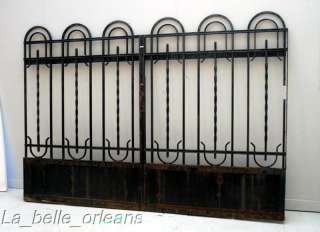 FRENCH ART DECO WROUGHT IRON GATE AND FENCING. WOW!!!  