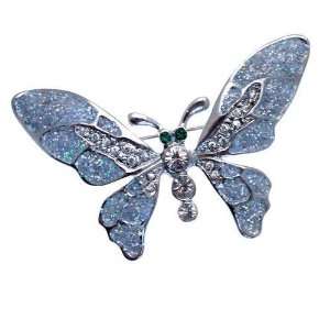  Acosta   Glitter Wings   Crystal Butterfly Brooch: Jewelry