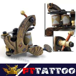 Custom Handmade Damascus Tattoo machine gun Shader  