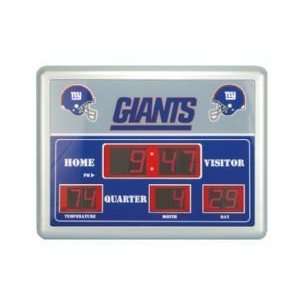   Score Board Clock and Thermometer  New York Giants