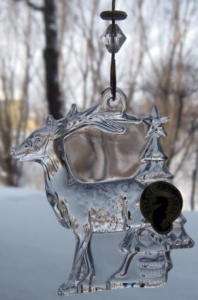 Waterford Crystal 2010 Wonder Reindeer Ornament NIB  