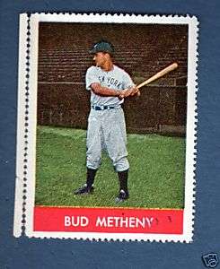 1943 N.Y. Yankees World Champions stamp BUD METHENY  
