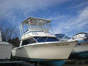 1974 30ft Pacemaker Offshore Fishing boat with flying bridge 1974 30ft 