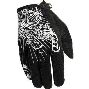   Troy Lee Designs Womens Ace Gloves   2010   Large/Black: Automotive
