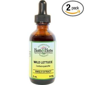 Alternative Health & Herbs Remedies Wild Lettuce, 1 Ounce Bottle (Pack 