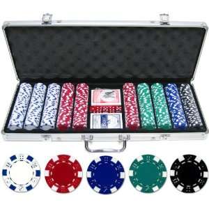  11.5g 500pc Dice Poker Chip Set