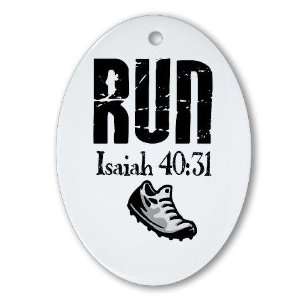  Isaiah 40:31 Run Sports Oval Ornament by CafePress: Home 
