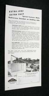 Bucyrus Erie Hydrocrane Hydraulic Crane 1952 print Ad  