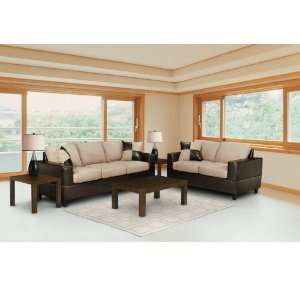  Set in Mushroom Color. (Package include Sofa, Loveseat, 3pcs Coffee 