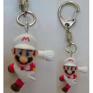  Nintendo Wii Super Mario Galaxy Figure Keychain Fire Mario 