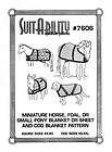 HORSE   MINI HORSE FOAL DONKEY DOG RUG PATTERNS 7606