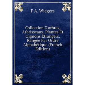   Par Ordre AlphabÃ©tique (French Edition) F A. Wiegers Books