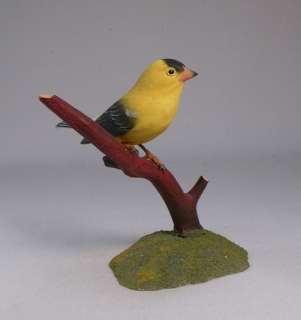 American Goldfinch Original Bird Wood Carvings/Birdhug  