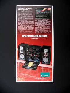 Sansui Midi Stereo System 1984 print Ad  