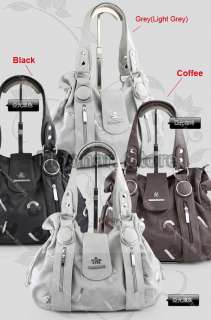 Korea Style Women PU Leather Hobo Shoulder Purse Handbag Totes Bag 
