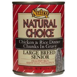 Large Breed Senior   Chicken & Rice   12 x 12.5 oz (Quantity of 1)