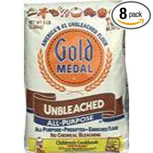 Gold Medal Whole Wheat Flour, Unbleached, 80 Ounce (Pack of 8)  