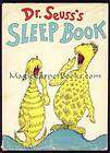 Dr. Seuss DR. SEUSSS SLEEP BOOK Humor RHYME 1st Edition w Dust Jacket 