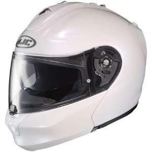   HJC RP Max Modular Motorcycle Helmet Pearl White Md: Automotive
