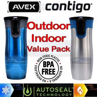 CONTIGO AutoSEAL Insulated Coffee Travel Mug Eco Thermos Stainless 