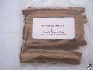 Cinnamon Sticks 6 inches 8 oz Half Pound  