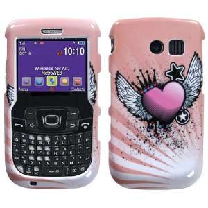 Samsung R360 R 360 Freeform II 2 White with Pink Flying Love Hearts 