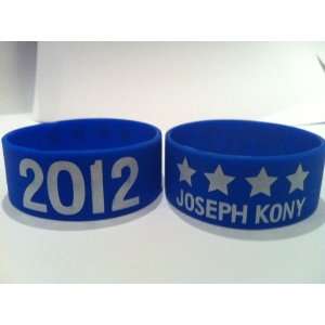 Joseph Kony 2012 4 Stars (1pcs) Silicone Wristbands (Blue) 1 Inch