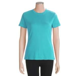   Sierra Rib Knit T Shirt   Short Sleeve (For Women): Sports & Outdoors