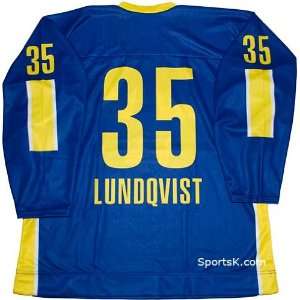  Henrik Lundqvist Sweden Jersey (Blue)