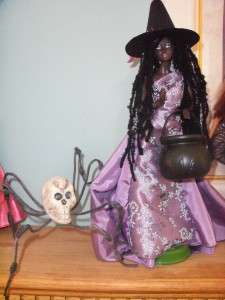 VOODOO queen African American WITCH Wicca barbie OOAK  
