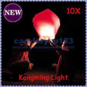 10x Wishing Lamp Chinese Light Flying Lantern Holiday Celebrating 