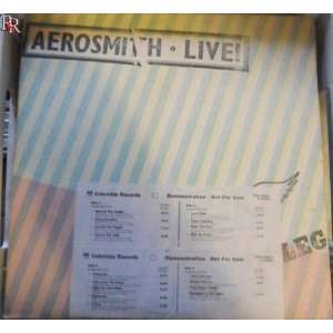  Aerosmith Live Bootleg Limited edition Pre Release LP 