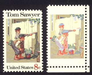 1470b Mint NH   1972 8c Tom Sawyer MISSING COLORS  