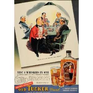   Brown Forman Old Tucker Whiskies   Original Print Ad: Home & Kitchen