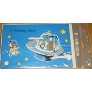  Rare! Vintage Tom & Jerry 8 Birthday Party Invitations 
