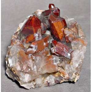  Quartz with Iron Natural Crystal Cluster Orange River 