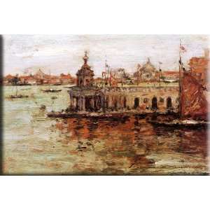  Venice: View of the Navy Arsenal 30x20 Streched Canvas Art 