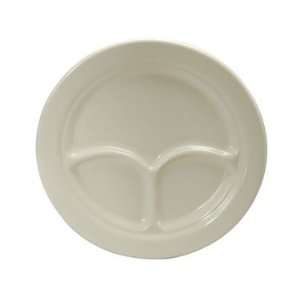  Oneida Undecorated 8 3/4 3 Compartment Divided Plate 