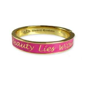    Disney Couture Bangle Bracelet   Pink Beauty Lies Within: Jewelry