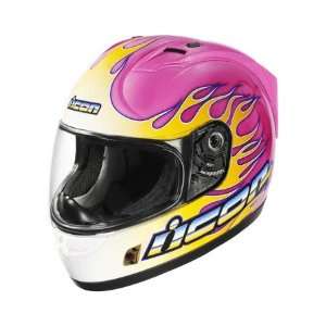  Icon Alliance SSR Igniter Full Face Helmet Medium  Pink 